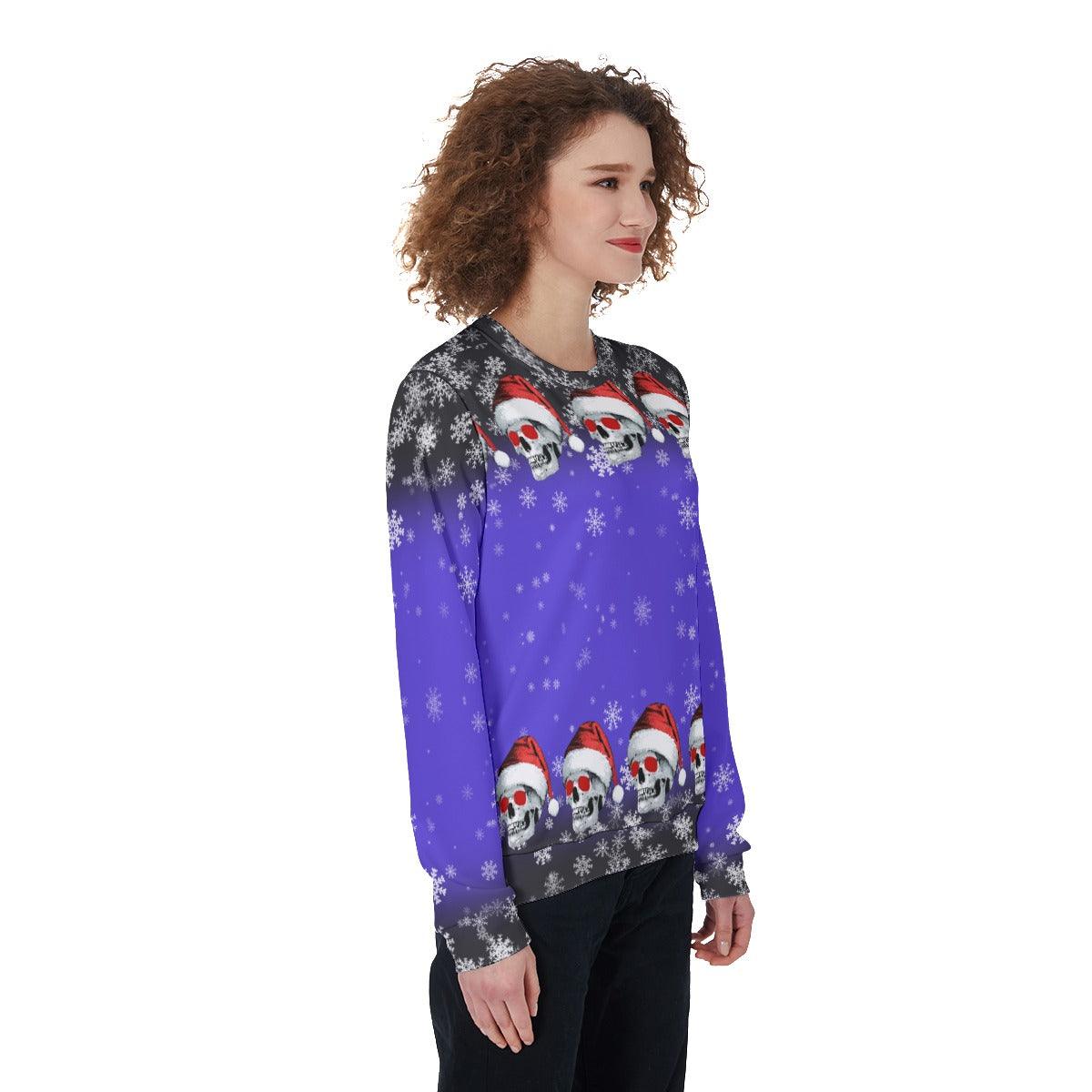 Skull Snowflake Heavy Fleece Sweatshirt - Wonder Skull