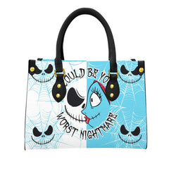 Worst Nightmare Women's Tote Bag With Black Handle - Wonder Skull