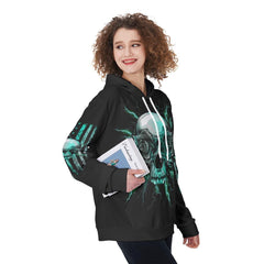 They Whispered To Her You Cannot Withstand The Storm Funny Hoodie For Women - Wonder Skull