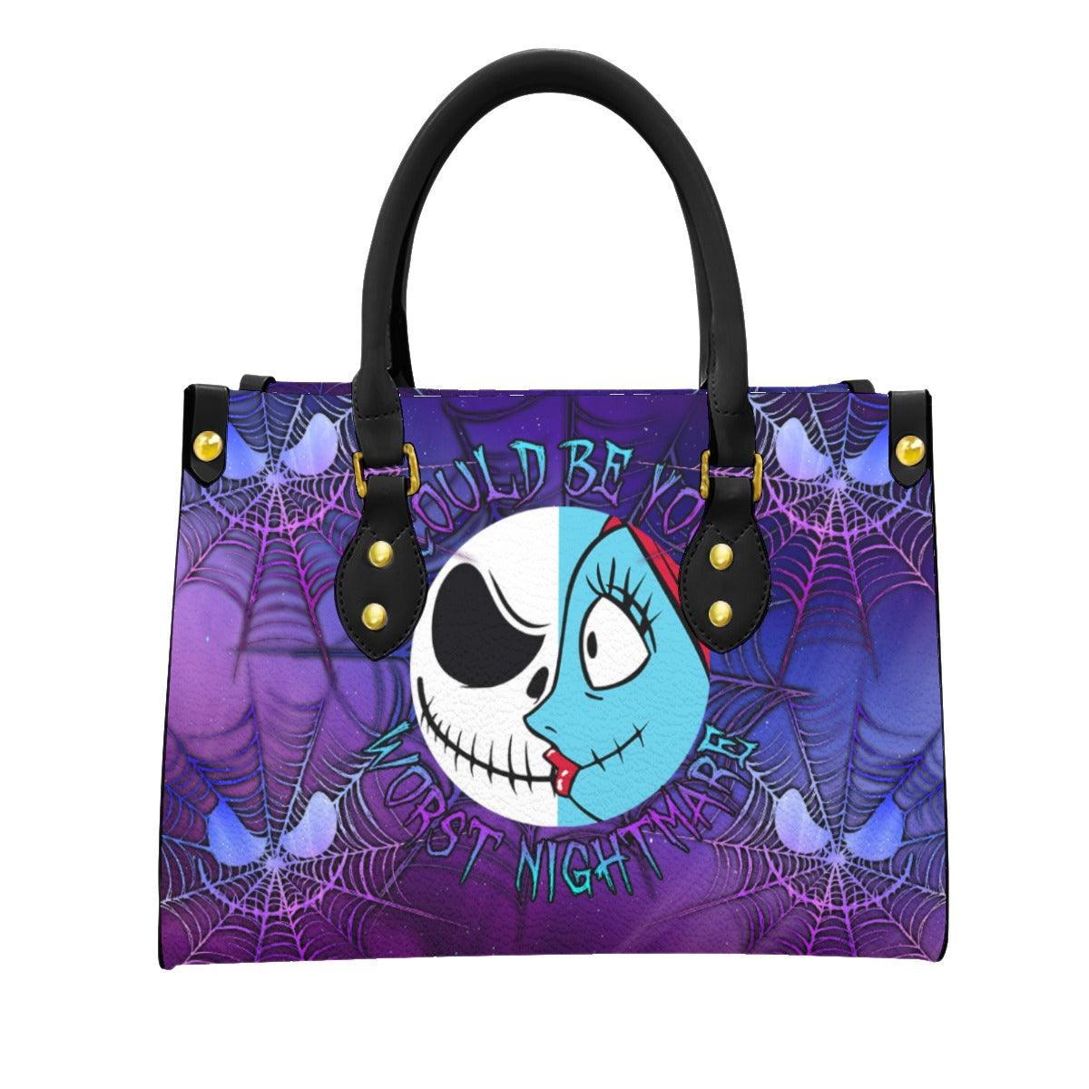 Galaxy Nightmare Women's Tote Bag With Black Handle - Wonder Skull