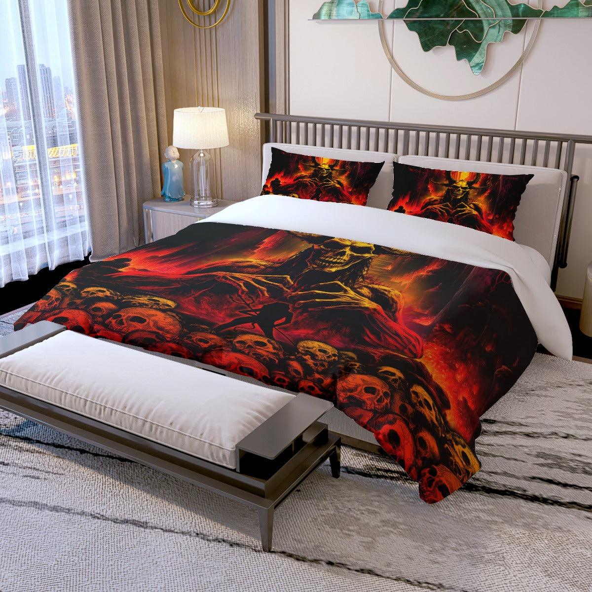 Demon Quilt & Pillow Cases - Wonder Skull