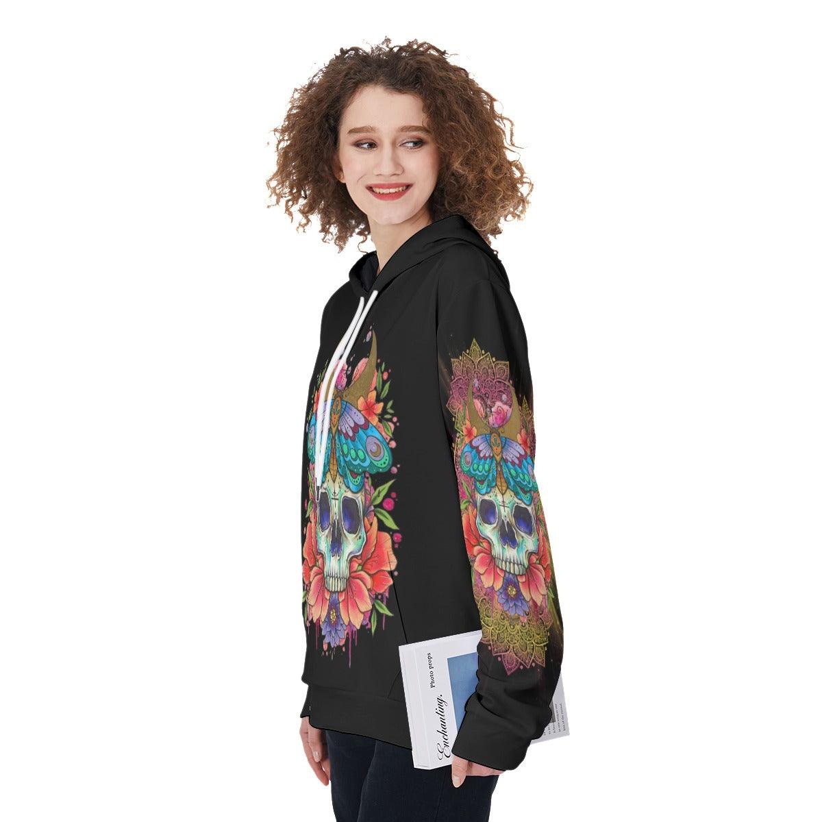 Warning This Tattooed Girl Funny Hoodie For Women - Wonder Skull