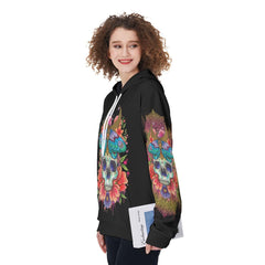 Warning This Tattooed Girl Funny Hoodie For Women - Wonder Skull