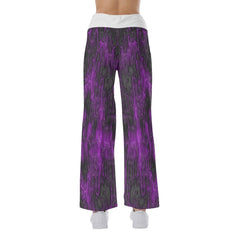 Horror Purple Nightmare High-waisted Wide Leg Pants - Wonder Skull