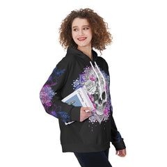 Mandala Skull They Whispered To Her Funny Hoodie For Women - Wonder Skull