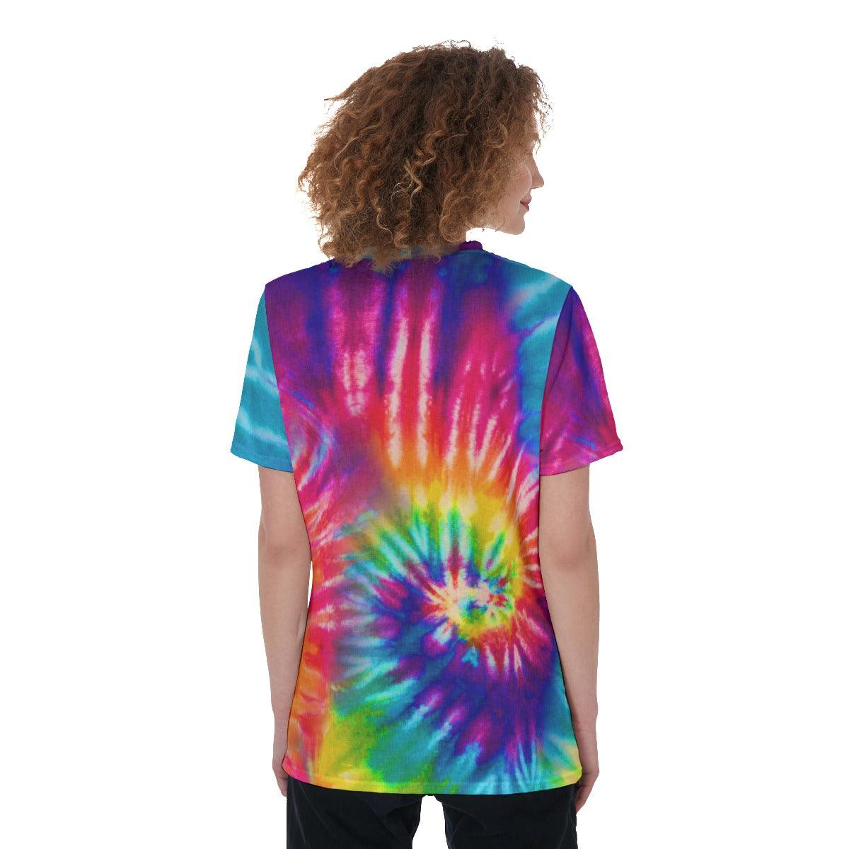 TieDye Mom Ever V-neck Mother's Days Gifts for Mama - Wonder Skull