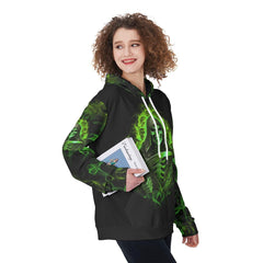 Green Skull Fire When Someone Calls Me An Asshole Funny Hoodie For Women - Wonder Skull