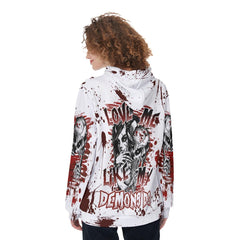 Love Me Like My Demons Do Funny Hoodie For Women - Wonder Skull
