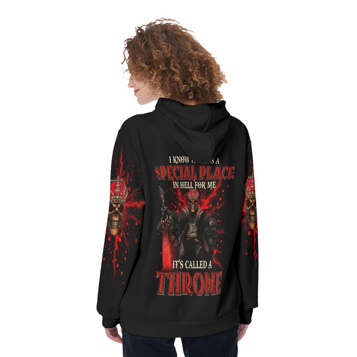 I Know There's A Special Place In Hell For Me Funny Hoodie For Women - Wonder Skull