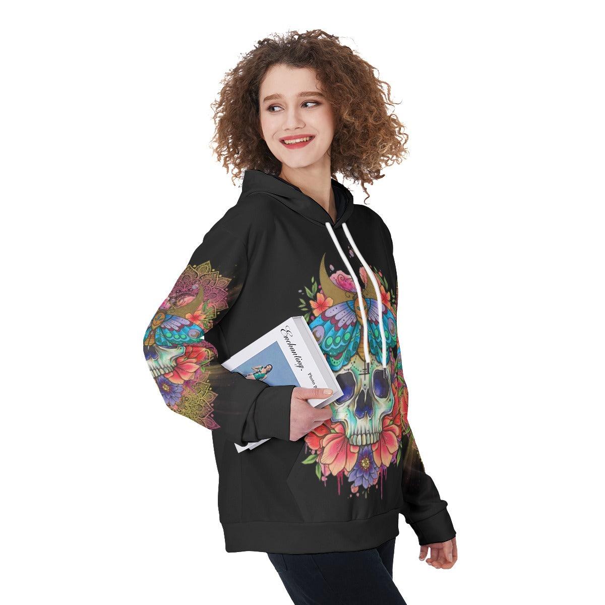 Warning This Tattooed Girl Funny Hoodie For Women - Wonder Skull