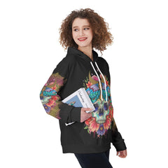 Warning This Tattooed Girl Funny Hoodie For Women - Wonder Skull