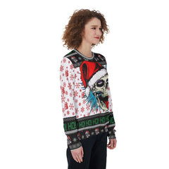 Christmas Skull Ugly Heavy Fleece Sweatshirt - Wonder Skull