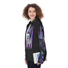 Skull Mom Zero Fucks Given Funny Hoodie For Women - Wonder Skull