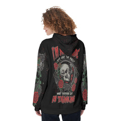 Skull Rose I'm Not Rude I Just Have The Balls Funny Hoodie For Women - Wonder Skull