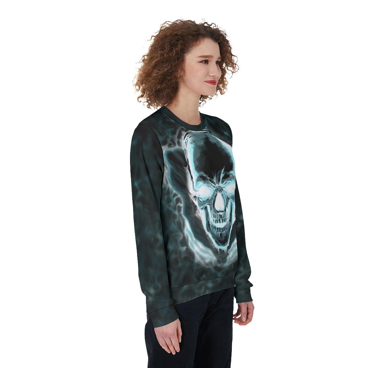 Glowing Skull In The Dark Heavy Fleece Sweatshirt - Wonder Skull