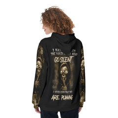 I Hate It When The Voice In My Head Funny Hoodie For Women - Wonder Skull
