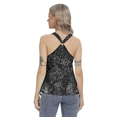 Have A Nice Day Racing Tank Top With Irregular Hem - Wonder Skull