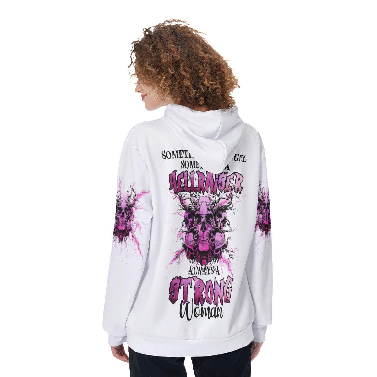 Sometimes An Angel Sometimes A Hellraiser Funny Hoodie For Women - Wonder Skull
