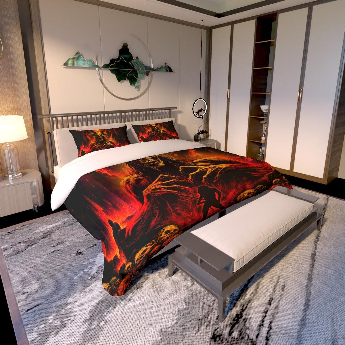Demon Quilt & Pillow Cases - Wonder Skull