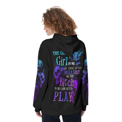 The Good Girl In Me Funny Hoodie For Women - Wonder Skull