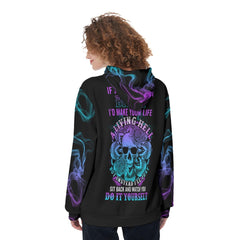Skull Mandala If I Was Really A Bitch Funny Hoodie For Women - Wonder Skull