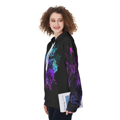 Stuck Between IDK IDC IDGAF Funny Hoodie For Women - Wonder Skull