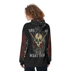 Don't Tell Me Funny Hoodie For Women - Wonder Skull