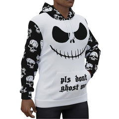 Please Dont Ghost Me Pullover Hoodie For Women - Wonder Skull