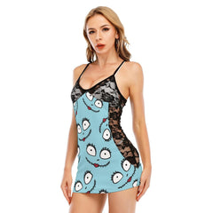 Cool Nightmare LySmille Women Black Lace Cami Dress - Wonder Skull