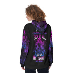 One Day I'm Gonna Just Say Fuck It All Funny Hoodie For Women - Wonder Skull