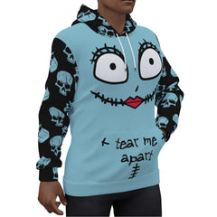 Tear Me A Part Pullover Hoodie For Women - Wonder Skull