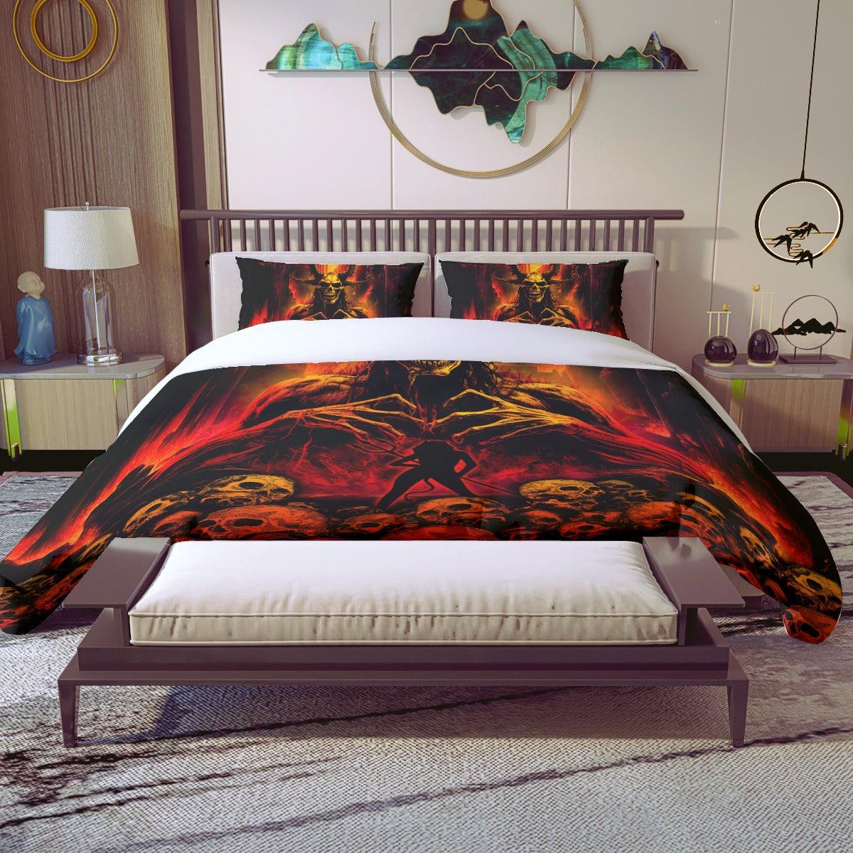 Demon Quilt & Pillow Cases - Wonder Skull