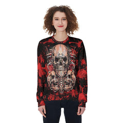Blood Skull Heavy Fleece Sweatshirt - Wonder Skull