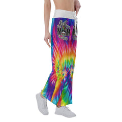 TieDye Skull Mom 3D High-waisted Wide Leg Pants - Wonder Skull