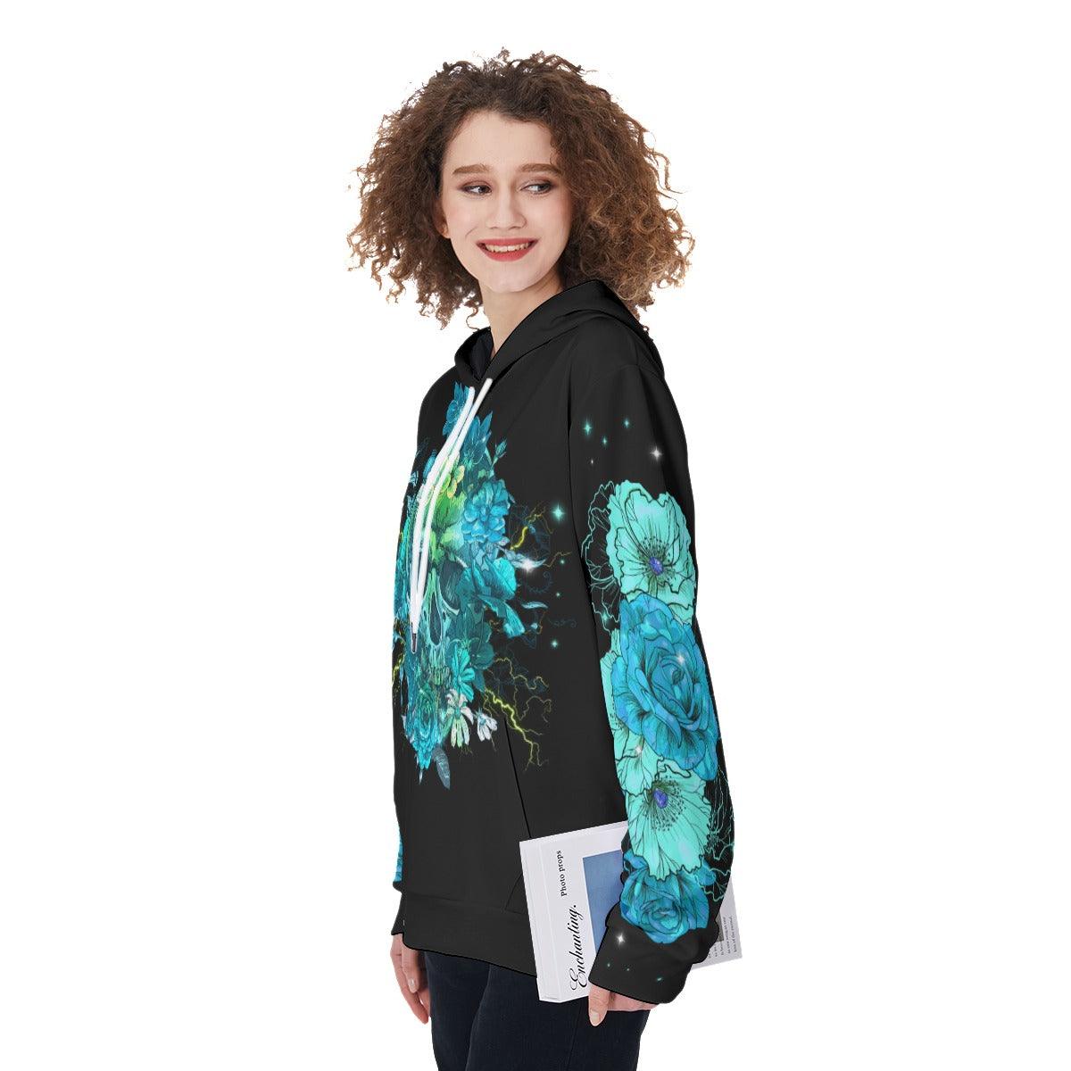 Green Skull They Whispered To Her Funny Hoodie For Women - Wonder Skull