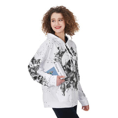 The Good Girl In Me Skull Flower Funny Hoodie For Women - Wonder Skull