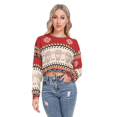 Skull Ugly Long Sleeve Sweatshirt With Hem Drawstring - Wonder Skull