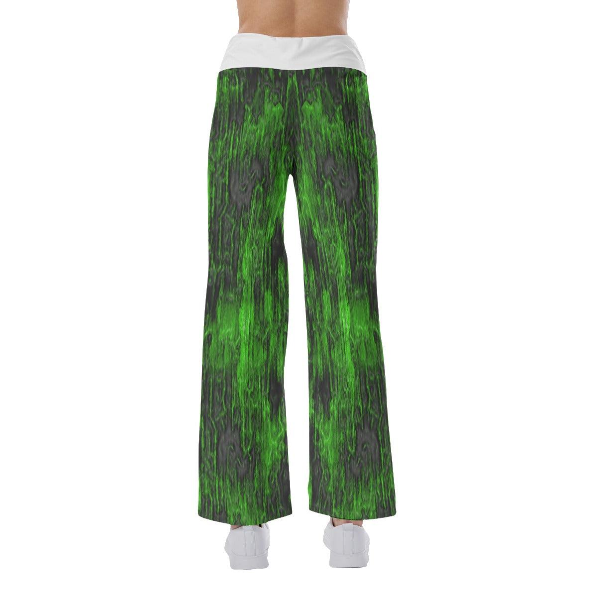 Horror Green Nightmare High-waisted Wide Leg Pants - Wonder Skull
