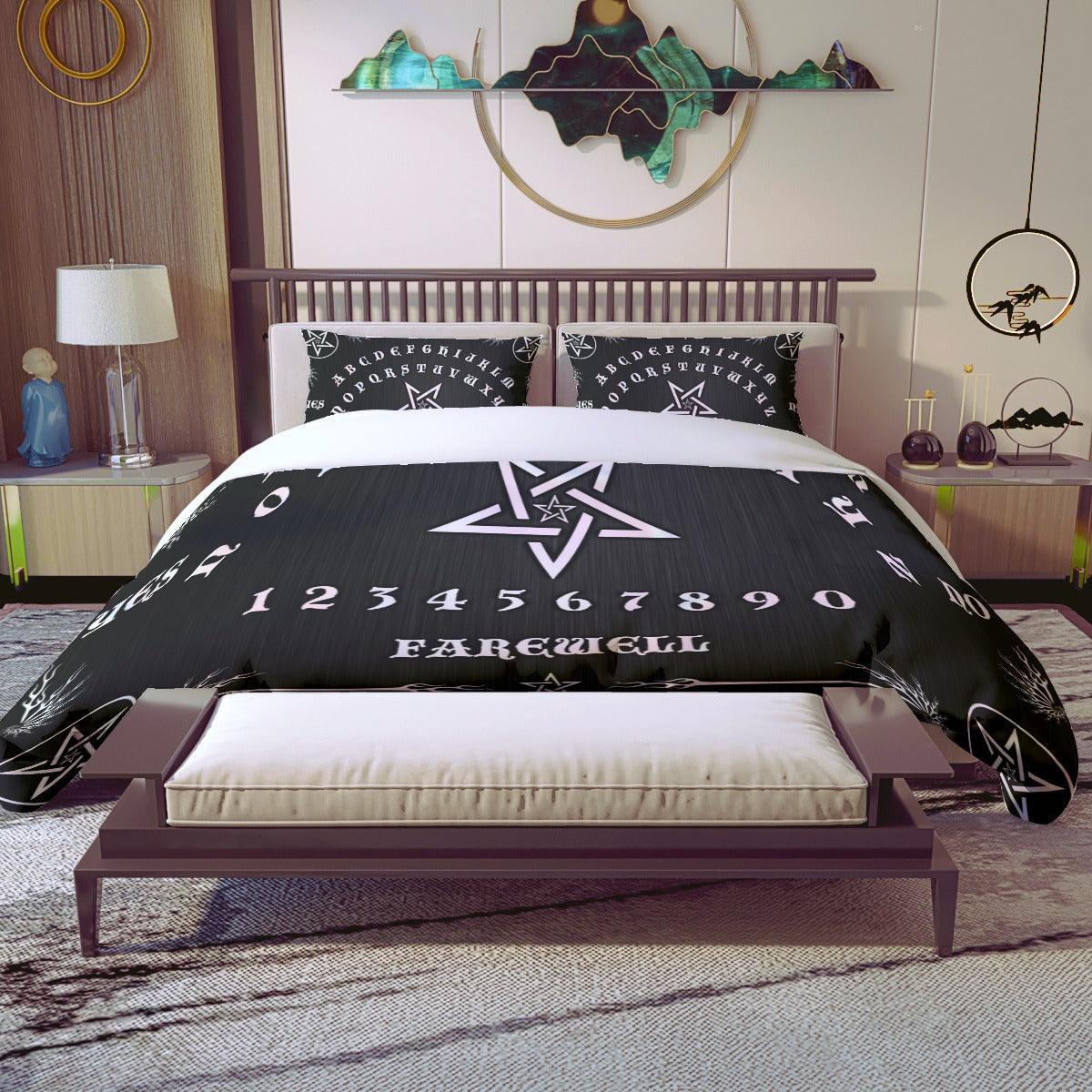 Ouija Board Black Tarot Quilt & Pillow Cases - Wonder Skull