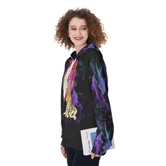 The Good Girl In Me Colorful Smoke Funny Hoodie For Women - Wonder Skull