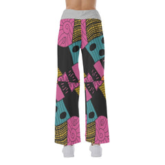 Nightmare Dress Sally Pajama Pants Print Drawstring Palazzo Lounge - Wonder Skull