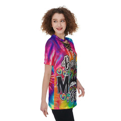 TieDye Mom Ever V-neck Mother's Days Gifts for Mama - Wonder Skull