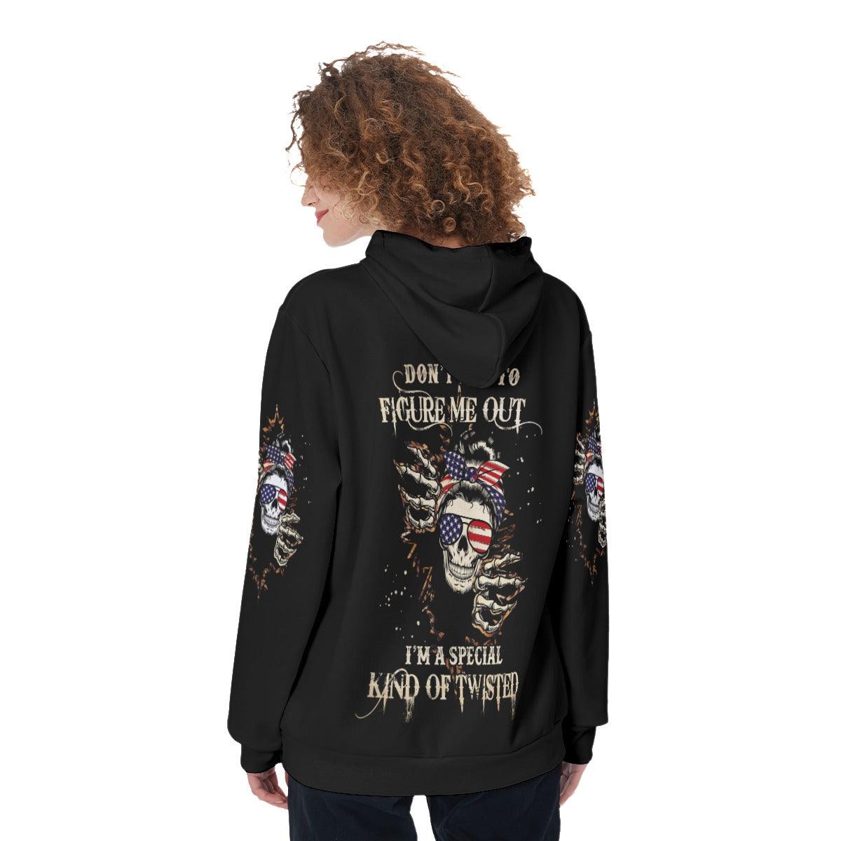 I'm A Special Kind Of Twisted Funny Hoodie For Women - Wonder Skull