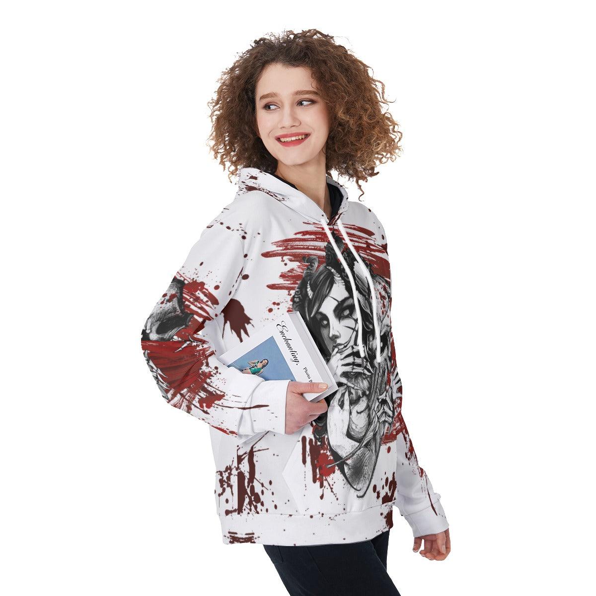 Love Me Like My Demons Do Funny Hoodie For Women - Wonder Skull