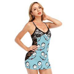 Cool Nightmare LySmille Women Black Lace Cami Dress - Wonder Skull