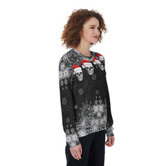 Christmas Skull Snowflake Heavy Fleece Sweatshirt - Wonder Skull