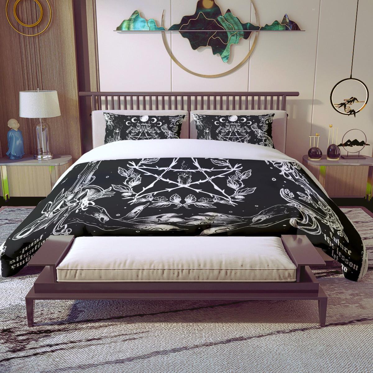 Vintage Skeleton Ouija Board Quilt & Pillow Cases - Wonder Skull