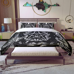 Vintage Skeleton Ouija Board Quilt & Pillow Cases - Wonder Skull