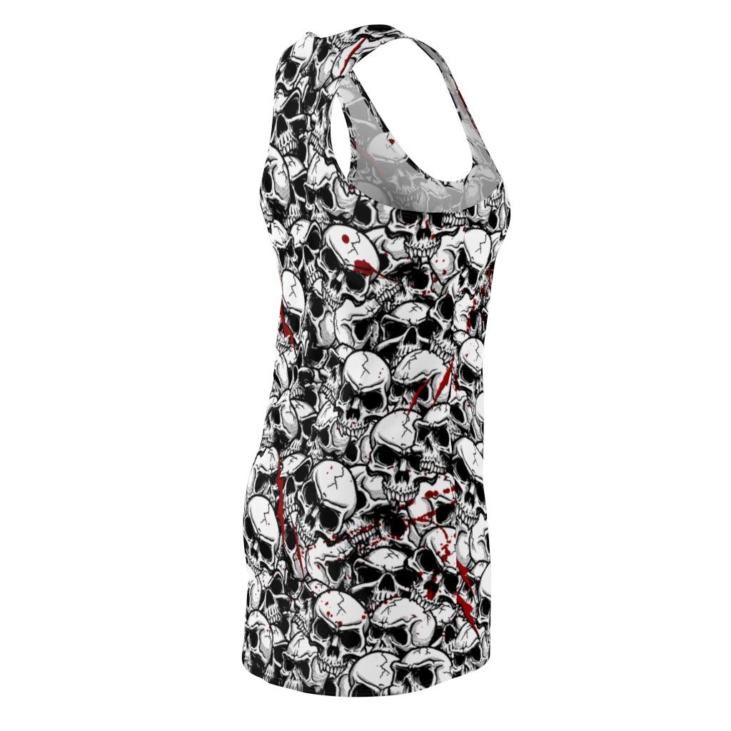 Skull Women's Cut & Sew Racerback Dress - Wonder Skull