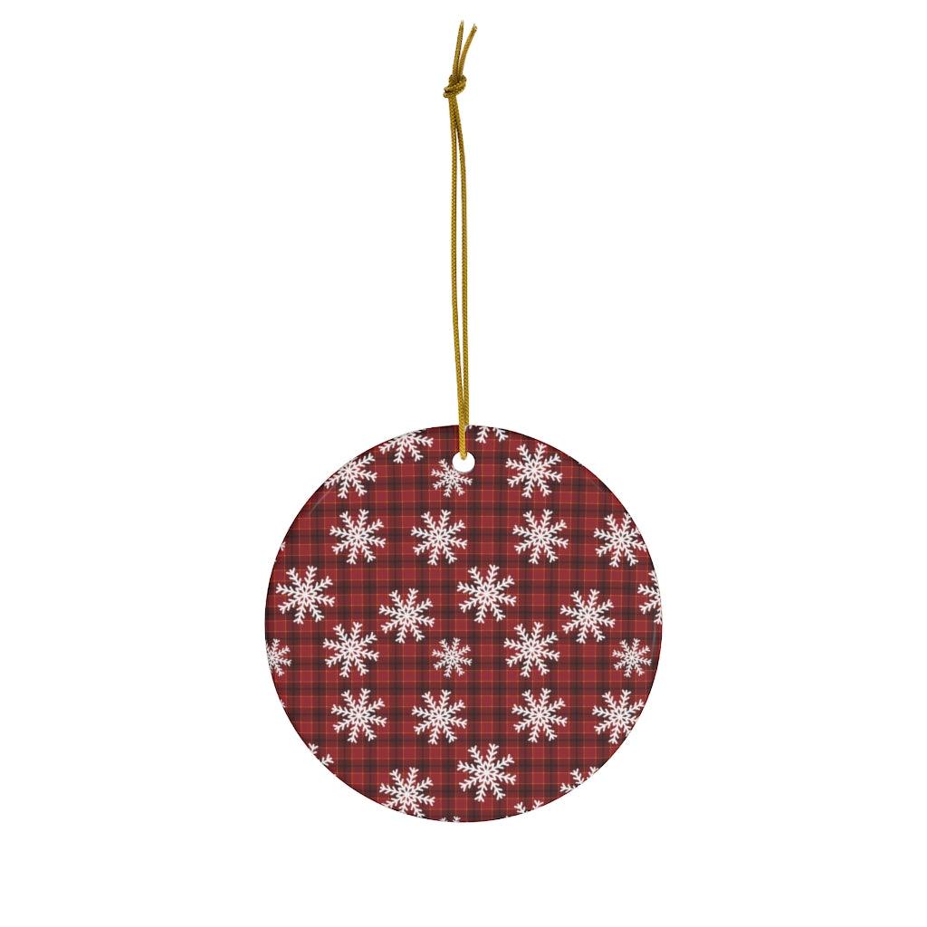 Floral Snowflake Ceramic Ornaments - Wonder Skull